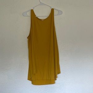 Old Navy Ribbed swing tank XXL, mustard
